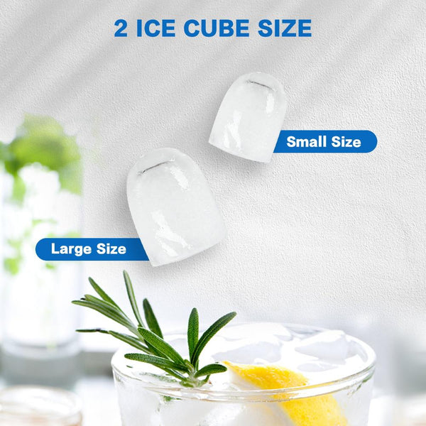 Countertop Ice Makers X Bull Portable Ice Maker Machine Commercial Cube 2.2L Home Bar Benchtop Sliver