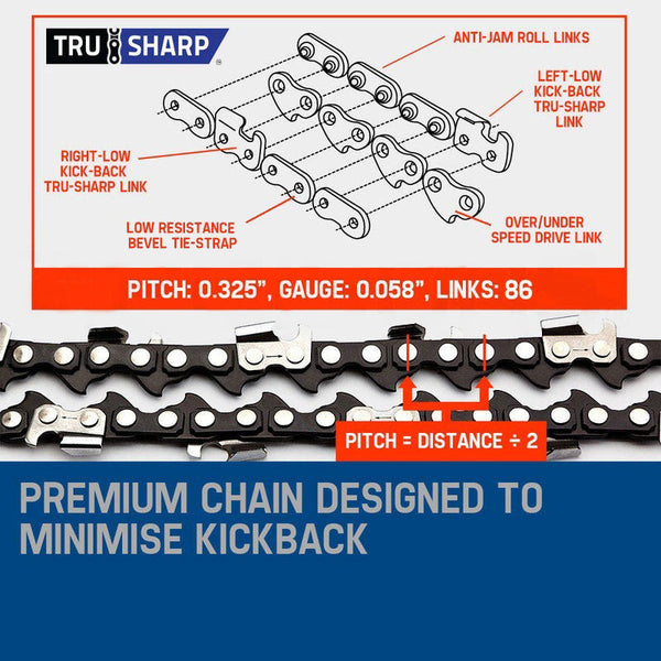 Chainsaws Mtm Mttm Petrol Commercial Chainsaw 22 Bar E Start Tree Pruning Saw Top Handle