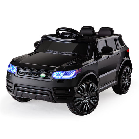 Kids Ride On Toys Rovo Kids Ride On Car Electric Childrens Toy Battery Powered W/ Remote Black 12V