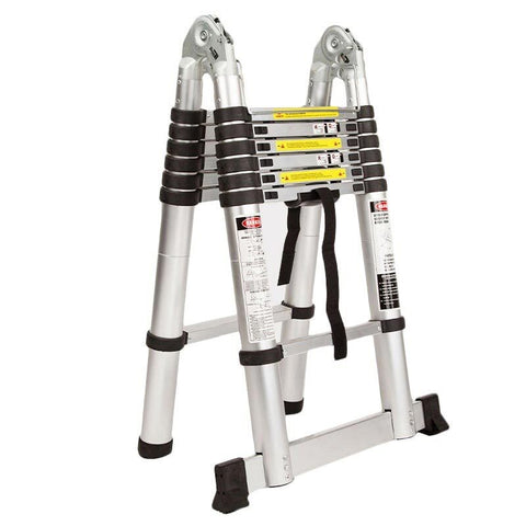 Ladders Bullet Pro 4.4M Multipurpose Aluminium Telescopic Folding Ladder Alloy Extension Steps