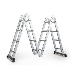 Ladders Bullet Pro 4.7M Multi Purpose Ladder Aluminium Extension Folding Adjustable Step