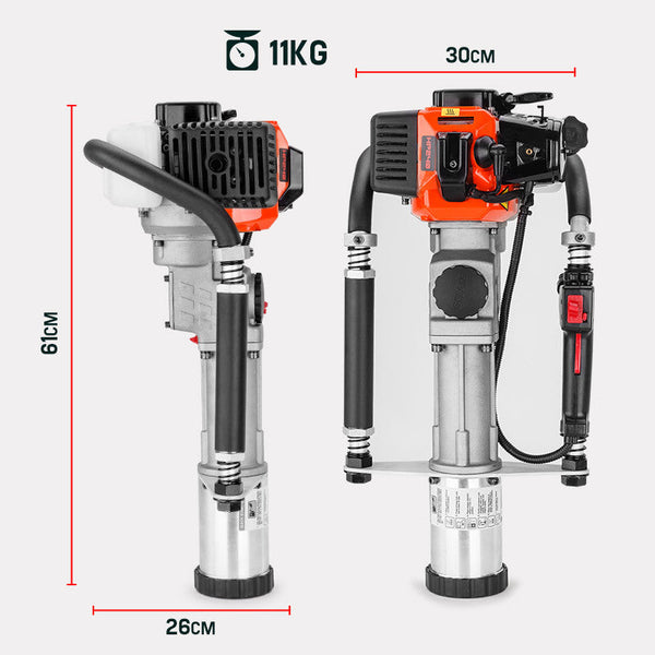 Post Drivers Baumr Ag Petrol Post Driver 40Cc 2 Stroke Pile Star Picket Rammer Fence