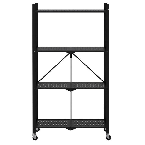 Bookshelves Ekkio Foldable Storage Shelf 4 Tier (Black)