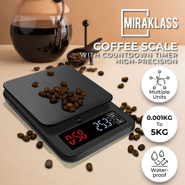 Kitchen Scales Miraklass 5Kg Electronic Digital Lcd Kitchen Coffee Weighing Scale