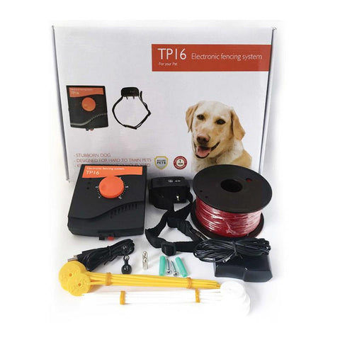 Fences & Pens Electronic Dog Fence System Invisible Electric Wireless Tp16 Containment Collar