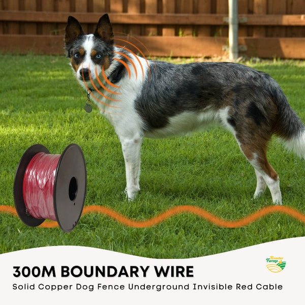 Fences & Pens 300M Boundary Wire Solid Copper Dog Fence Underground Invisible Red Cable