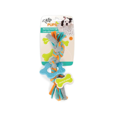 Dog Toys Puppy Multi Chew Rope Ring Toy Dog Knotted Braided Cotton Teething Play Afp