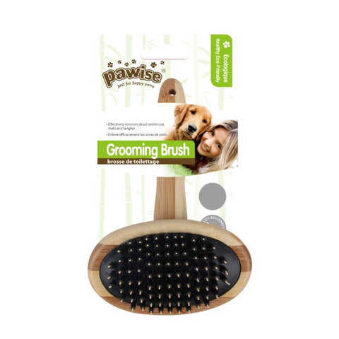 Dog Grooming Pawise Grooming Brush Medium Dog Cat Pet Eco Bamboo Undercoat Detangling Rake