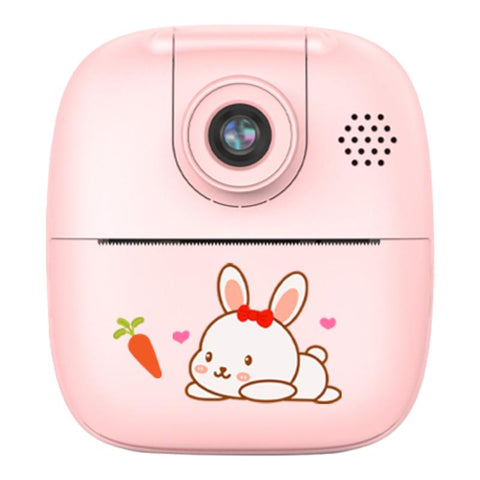 Instant Cameras Kids Rechargeable Instant Print Camera Pink Digital Thermal Photo Video Mp3