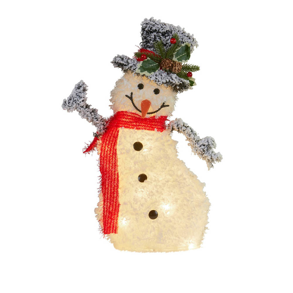 Seasonal Decorations Klika 50Cm Christmas Snowman With Lights