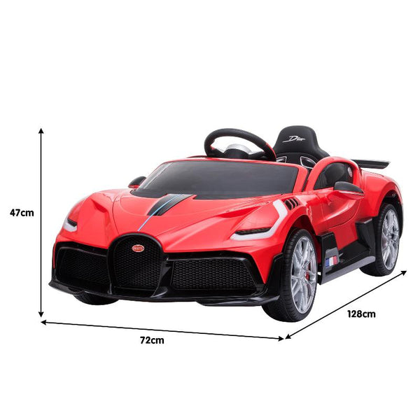 Kids Ride On Toys Kahuna Licensed Bugatti Divo Kids Electric Ride On Car Red