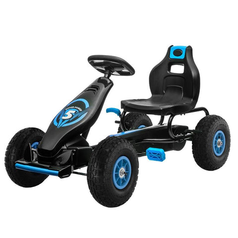 Kids Ride On Toys Kahuna G18 Kids Ride On Pedal Go Kart Blue