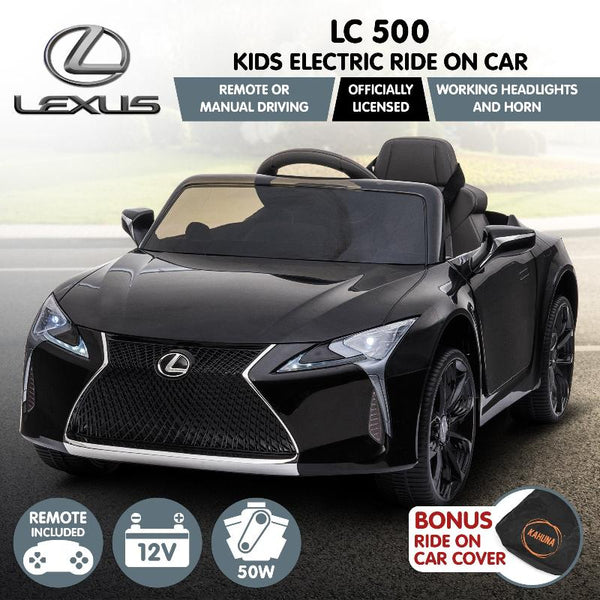 Kids Ride On Toys Kahuna Licensed Lexus Lc 500 Kids Electric Ride On Car Black