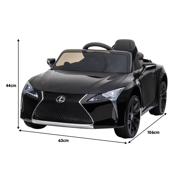 Kids Ride On Toys Kahuna Licensed Lexus Lc 500 Kids Electric Ride On Car Black