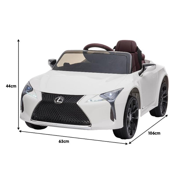 Kids Ride On Toys Kahuna Licensed Lexus Lc 500 Kids Electric Ride On Car White