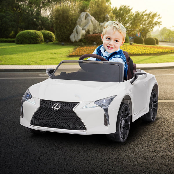 Kids Ride On Toys Kahuna Licensed Lexus Lc 500 Kids Electric Ride On Car White