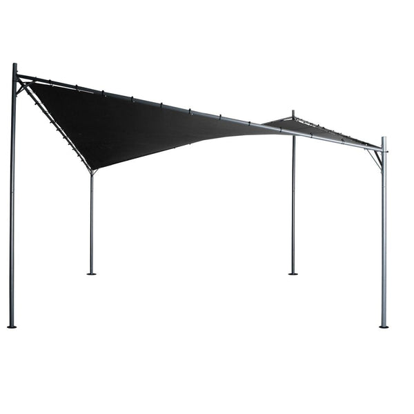 Gazebos & Pergolas Wallaroo 3X3m Butterfly Steel Gazebo Charcoal