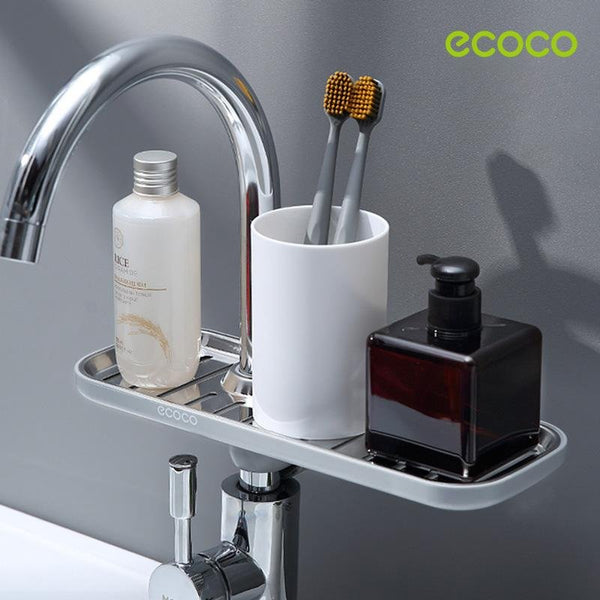 Sponges & Scourers Ecoco Kitchen Drain Holder Sponge Sink Storage Rack Basket Organizer Shelf Bathroom Au