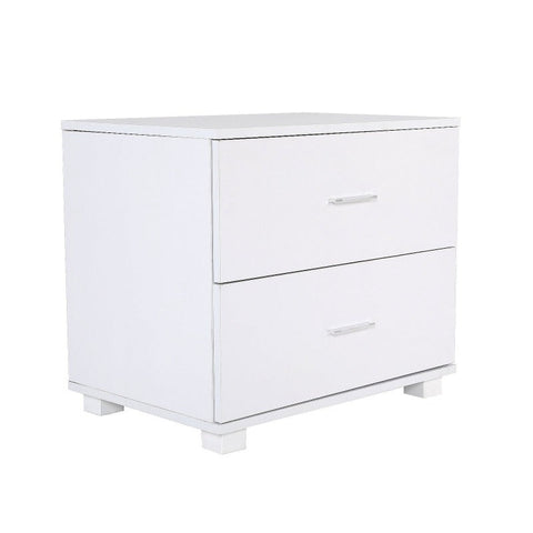 Bedside Tables Bedside Table Side Storage Cabinet Nightstand Bedroom 2 Drawer Legs Etta White