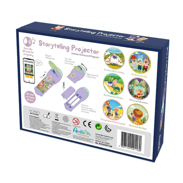 Educational Toys Storytelling Torch Projector 6 Stories Gift Set Audio Kids Learning Stem Toy