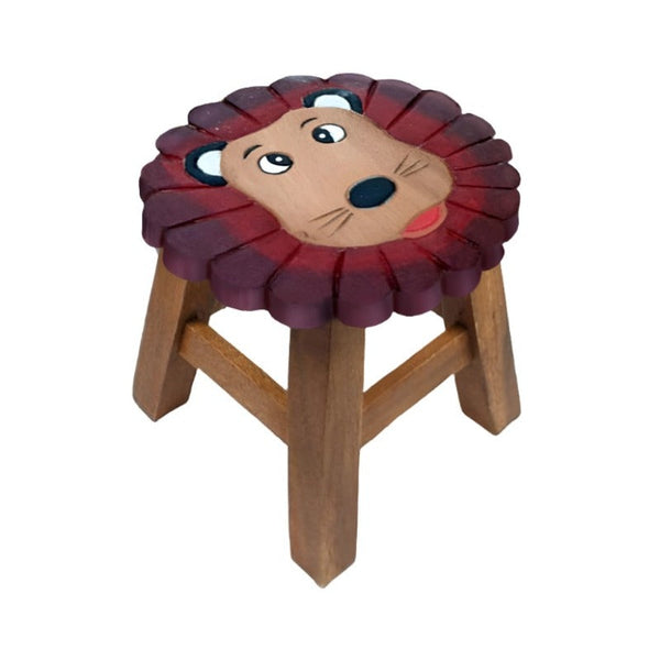 Kids Chairs Funyards Children's Chair Stool Wooden Lion Theme