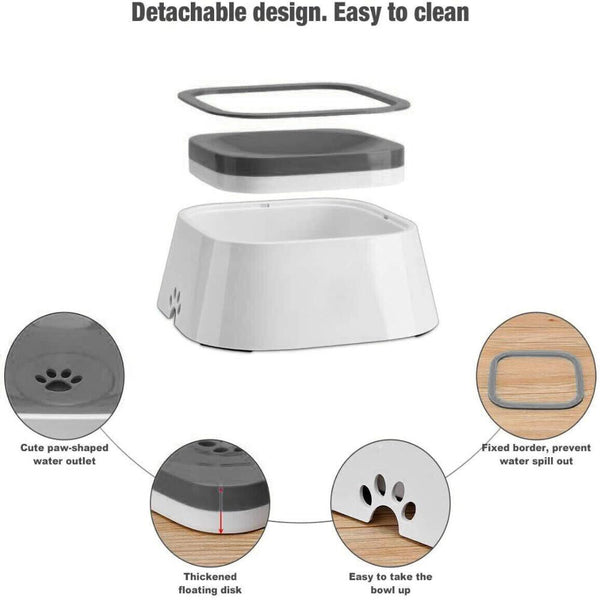 Dog Bowls Yes4pets 1 X Medium Pet No Spill Feeder Bowl Dog Cat Puppy Slow Food Interactive Dish Dispenser