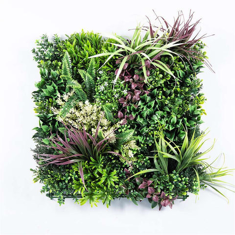 Artificial Plant Panels Yes4homes 12 Artificial Plant Wall Grass Panels Vertical Garden Foliage Tile Fence 50X50 Cm