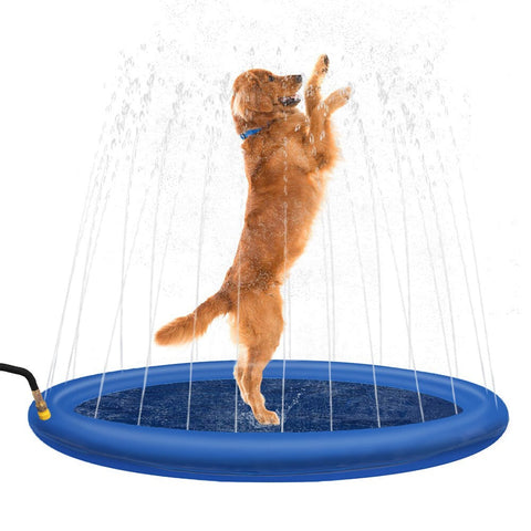 Dog Toys 100Cm Pet Sprinkler Water Splash Pad Dog/Cat Cooling Pond/Outdoor Toy