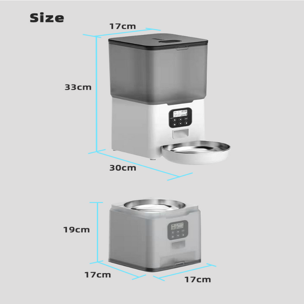 Dog Automatic Feeders Yes4pets 5.6L Visible Automatic Digital Pet Dog Cat Feeder Food Bowl Dispenser