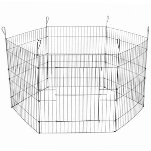 Fences & Pens Yes4pets 24' 6 Panel Pet Playpen Fold Exercise Cage Fence Enclosure