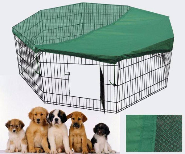 Fences & Pens Yes4pets 42' Dog Rabbit Playpen Exercise Puppy Enclosure Fence With Cover