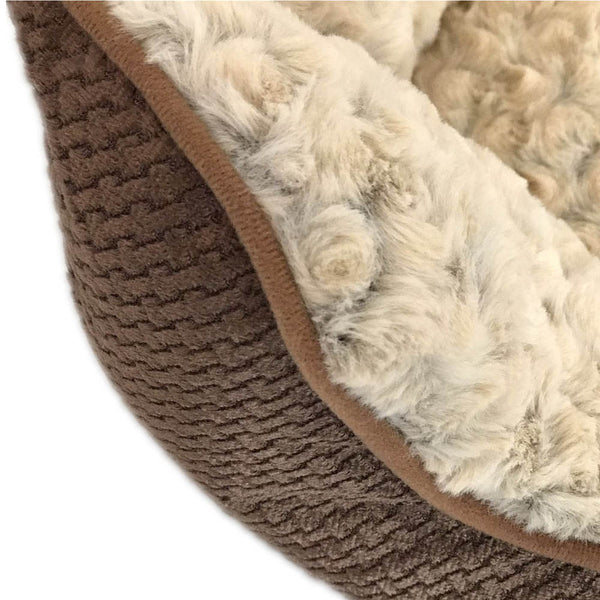 Pet Beds Large Washable Soft Pet Dog Cat Bed Cushion Mattress Brown