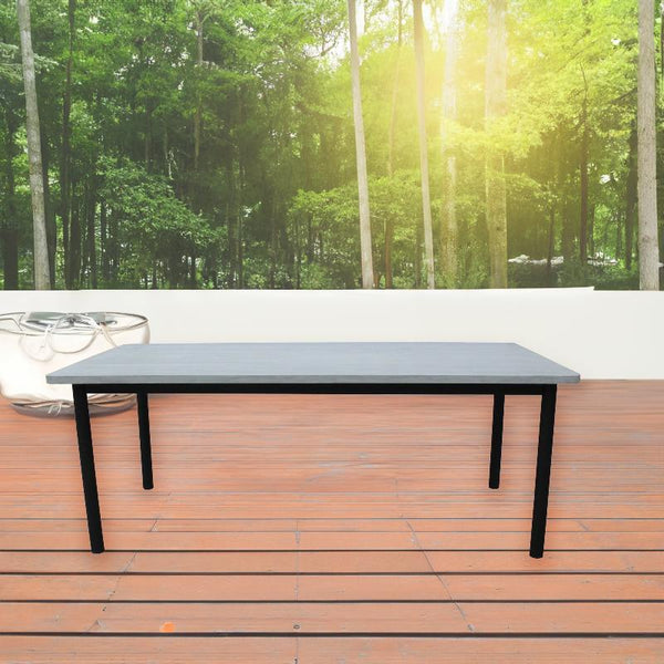 Dining Tables Lara 240Cm 8 Seater Outdoor Dining Table Glass Concrete Top