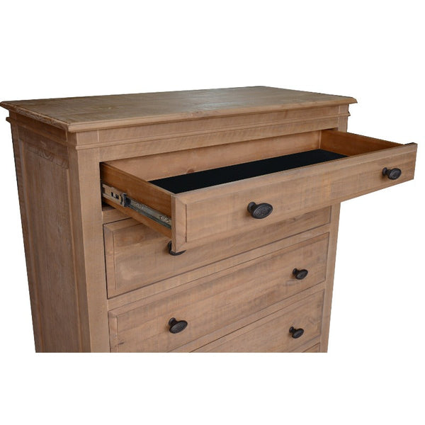 Dressers & Chests of Drawers Jade Tallboy 5 Chest Of Drawers Bed Storage Cabinet Stand Natural