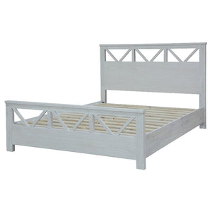 King Bed Frames Myer King Size Bed Frame Solid Timber Wood Mattress Base White Wash