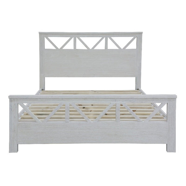 King Bed Frames Myer King Size Bed Frame Solid Timber Wood Mattress Base White Wash