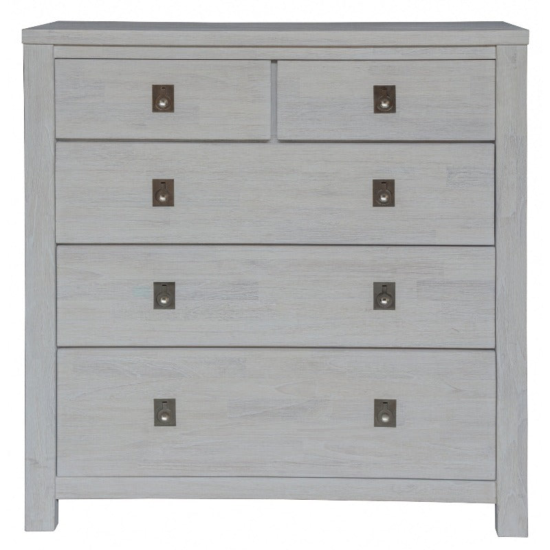 Dressers & Chests of Drawers Myer Tallboy 5 Chest Of Drawers Storage Cabinet White Wash