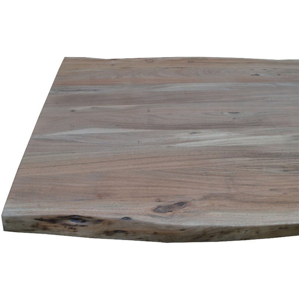 Dining Tables Lantana Dining Table 240Cm Live Edge Solid Acacia Timber Wood Metal Leg Natural