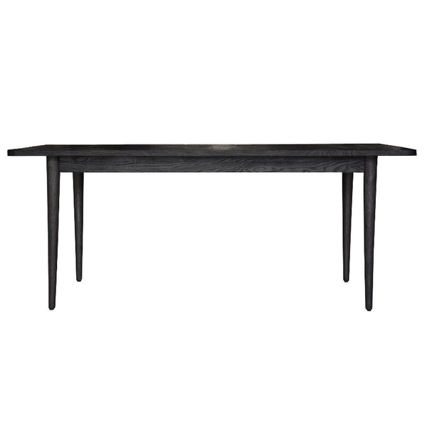 Dining Tables Claire Dining Table 180Cm Solid Oak Wood Home Dinner Furniture Black