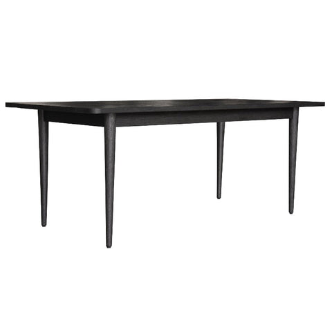 Dining Tables Claire Dining Table 180Cm Solid Oak Wood Home Dinner Furniture Black