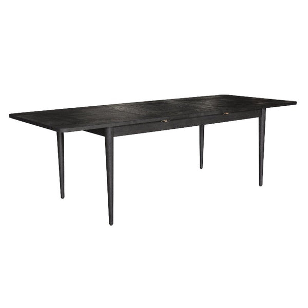 Dining Tables Claire Dining Table Extendable 170 230Cm Solid Oak Wood Furniture Black