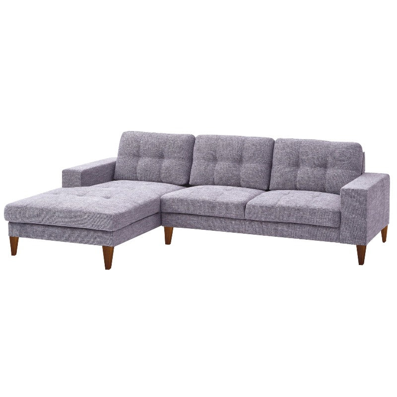 Sofas, Armchairs & Couches Juliet 2 Seater Sofa Soft Fabric Uplholstered Lounge Couch With Lhf Chaise Grey