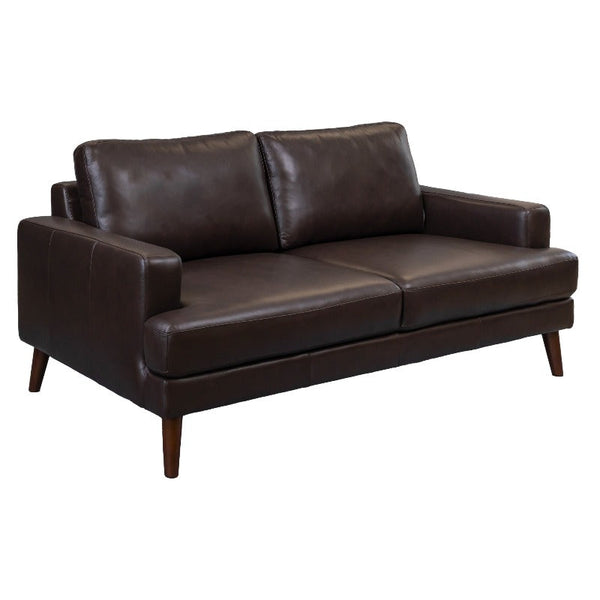 Sofas, Armchairs & Couches Matilda 2 + 3 Seater Sofa Leather Upholstered Lounge Set Chocolate