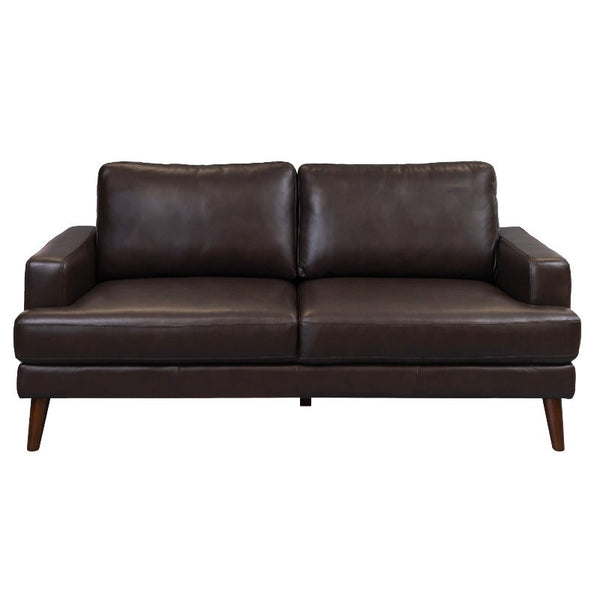 Sofas, Armchairs & Couches Matilda 2 + 3 Seater Sofa Leather Upholstered Lounge Set Chocolate