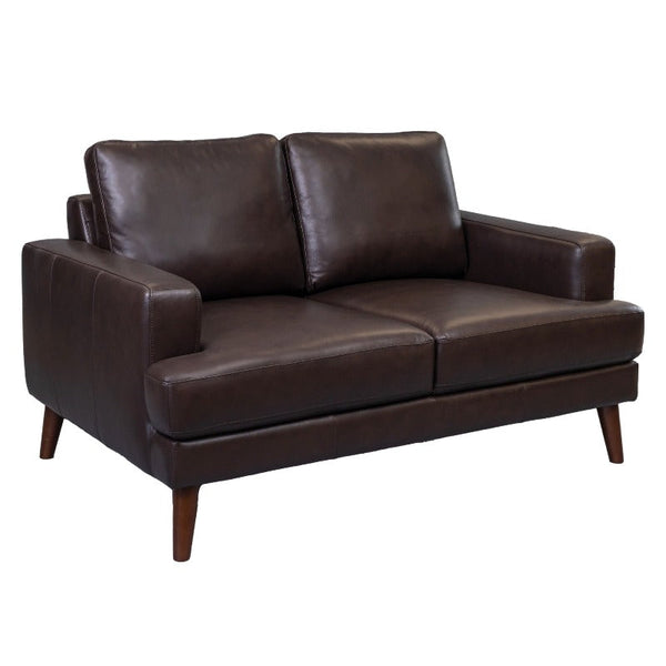 Sofas, Armchairs & Couches Matilda 2 + 3 Seater Sofa Leather Upholstered Lounge Set Chocolate