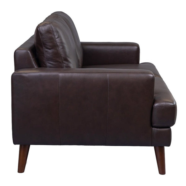 Sofas, Armchairs & Couches Matilda 2 + 3 Seater Sofa Leather Upholstered Lounge Set Chocolate