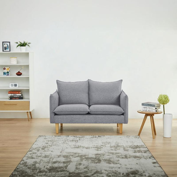 Sofas, Armchairs & Couches Sinatra 2 Seater Fabric Sofa Lounge Couch Grey