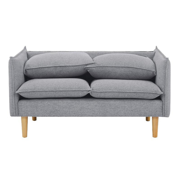 Sofas, Armchairs & Couches Sinatra 2 Seater Fabric Sofa Lounge Couch Grey