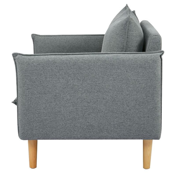 Sofas, Armchairs & Couches Sinatra 2 Seater Fabric Sofa Lounge Couch Dark Grey