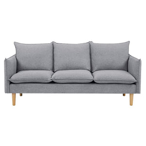 Sofas, Armchairs & Couches Sinatra 3 Seater Fabric Sofa Lounge Couch Grey